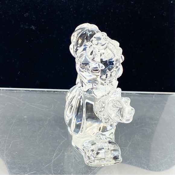 Clown Crystal Princess House Rocking 24% Circus Clear Art Glass Germany 3” x 3” - Picture 5 of 11